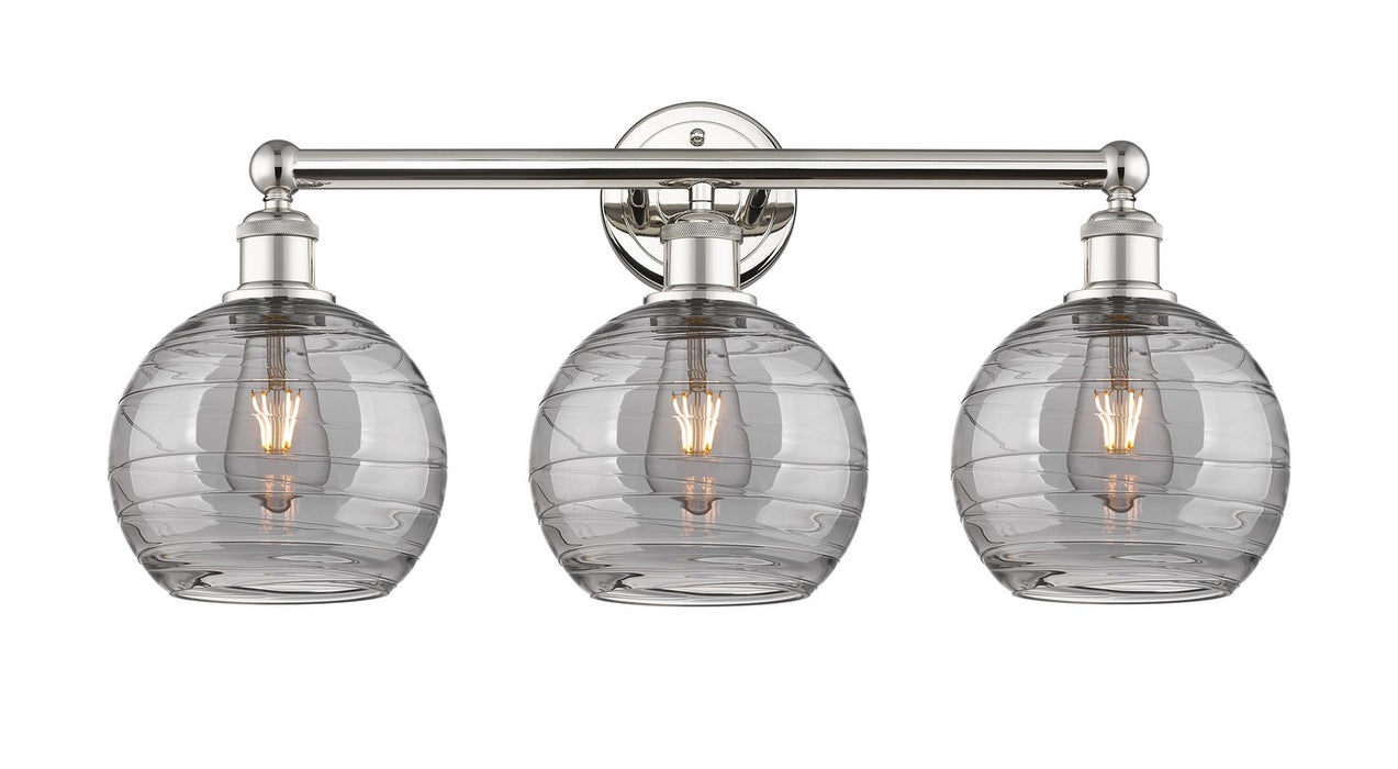 Innovations - 616-3W-PN-G1213-8SM - Three Light Bath Vanity - Downtown Urban - Polished Nickel