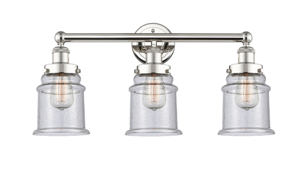 Innovations - 616-3W-PN-G184 - Three Light Bath Vanity - Edison - Polished Nickel