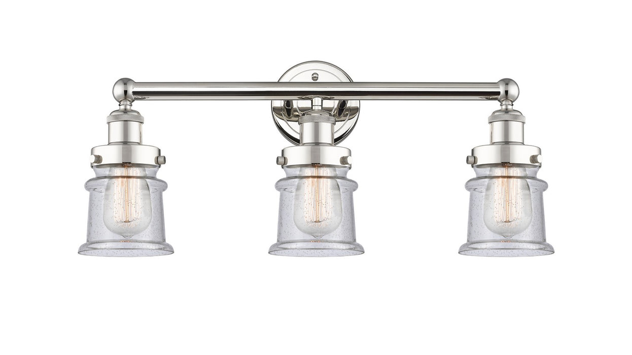 Innovations - 616-3W-PN-G184S - Three Light Bath Vanity - Edison - Polished Nickel