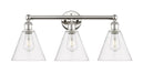 Innovations - 616-3W-PN-GBC-82 - Three Light Bath Vanity - Downtown Urban - Polished Nickel