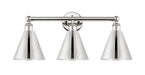 Innovations - 616-3W-PN-MBC-8-PN - Three Light Bath Vanity - Downtown Urban - Polished Nickel