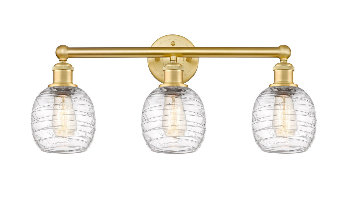 Innovations - 616-3W-SG-G1013 - Three Light Bath Vanity - Edison - Satin Gold