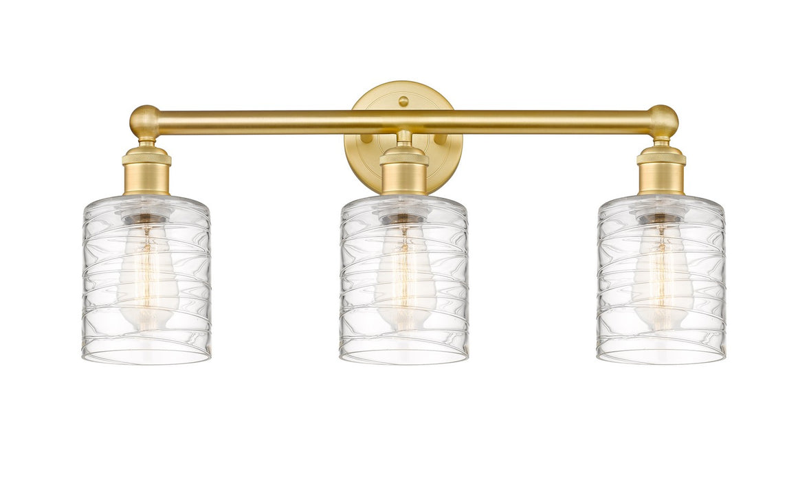 Innovations - 616-3W-SG-G1113 - Three Light Bath Vanity - Edison - Satin Gold