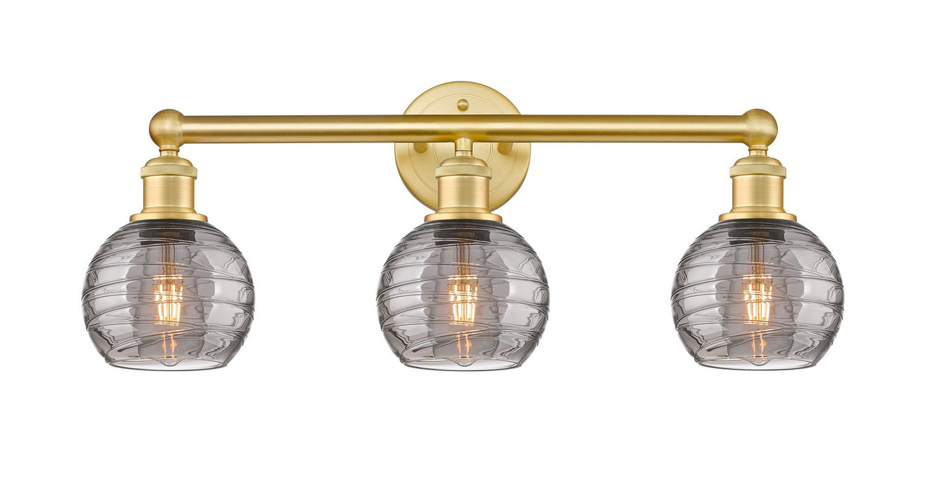 Innovations - 616-3W-SG-G1213-6SM - Three Light Bath Vanity - Edison - Satin Gold