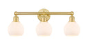 Innovations - 616-3W-SG-G121-6 - Three Light Bath Vanity - Edison - Satin Gold