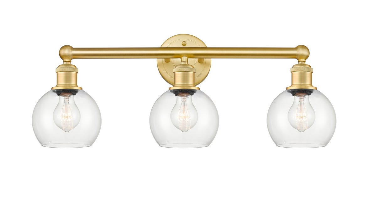 Innovations - 616-3W-SG-G122-6 - Three Light Bath Vanity - Edison - Satin Gold