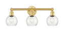 Innovations - 616-3W-SG-G124-6 - Three Light Bath Vanity - Edison - Satin Gold