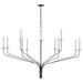 Visual Comfort Signature - IKF 5753AI - LED Chandelier - Belfair - Aged Iron