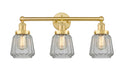 Innovations - 616-3W-SG-G142 - Three Light Bath Vanity - Edison - Satin Gold