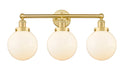 Innovations - 616-3W-SG-G201-8 - Three Light Bath Vanity - Edison - Satin Gold