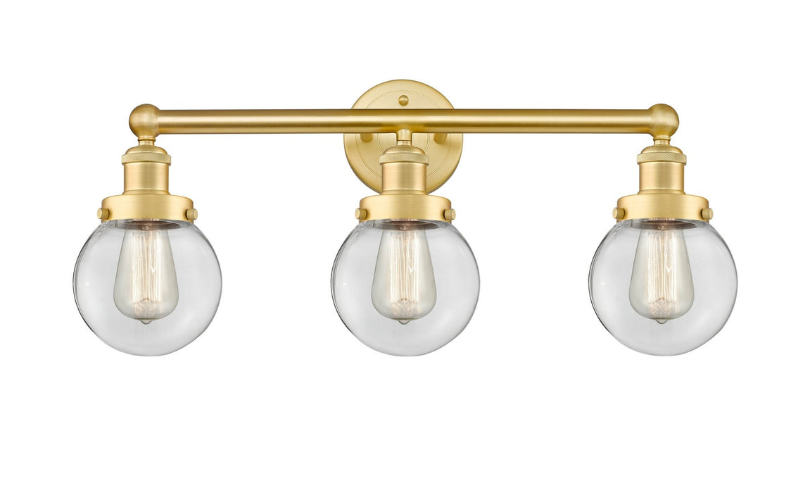 Innovations - 616-3W-SG-G202-6 - Three Light Bath Vanity - Edison - Satin Gold