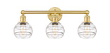 Innovations - 616-3W-SG-G556-6CL - Three Light Bath Vanity - Edison - Satin Gold