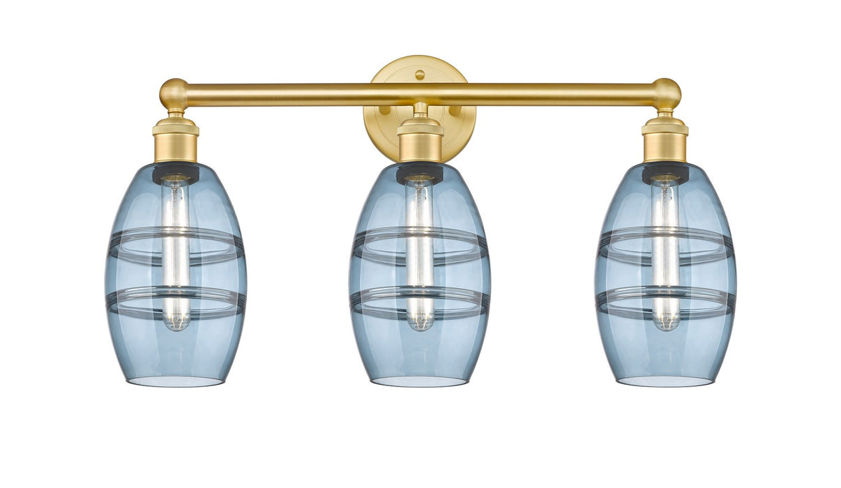 Innovations - 616-3W-SG-G557-6BL - Three Light Bath Vanity - Edison - Satin Gold