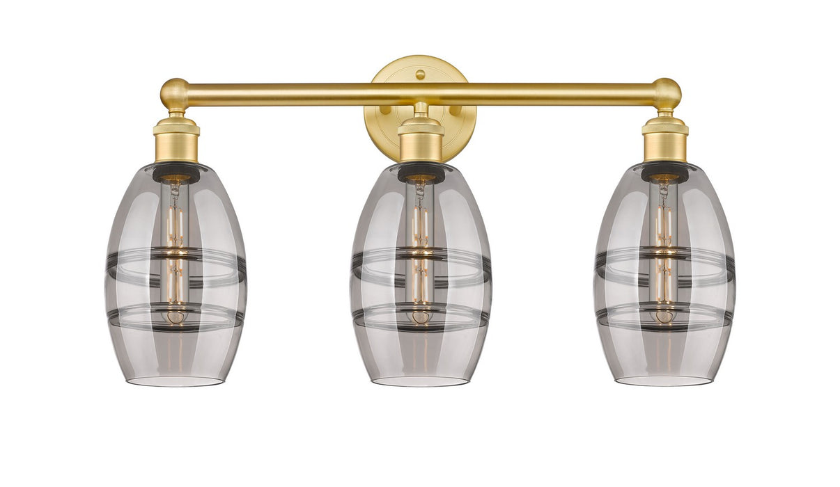 Innovations - 616-3W-SG-G557-6SM - Three Light Bath Vanity - Edison - Satin Gold