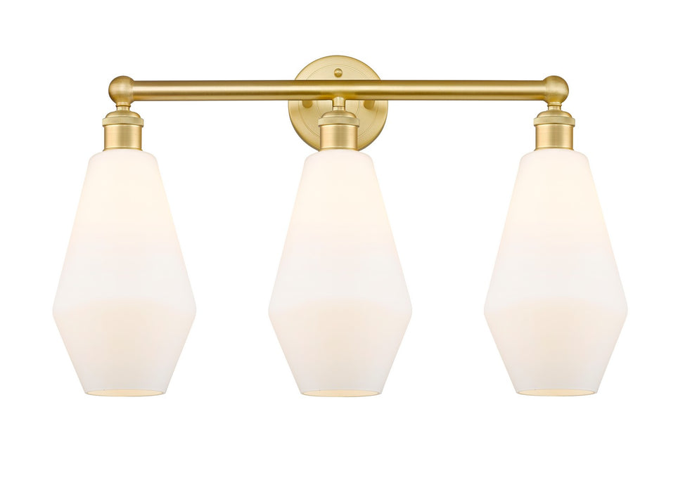 Innovations - 616-3W-SG-G651-7 - Three Light Bath Vanity - Downtown Urban - Satin Gold