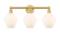 Innovations - 616-3W-SG-G651-8 - Three Light Bath Vanity - Downtown Urban - Satin Gold