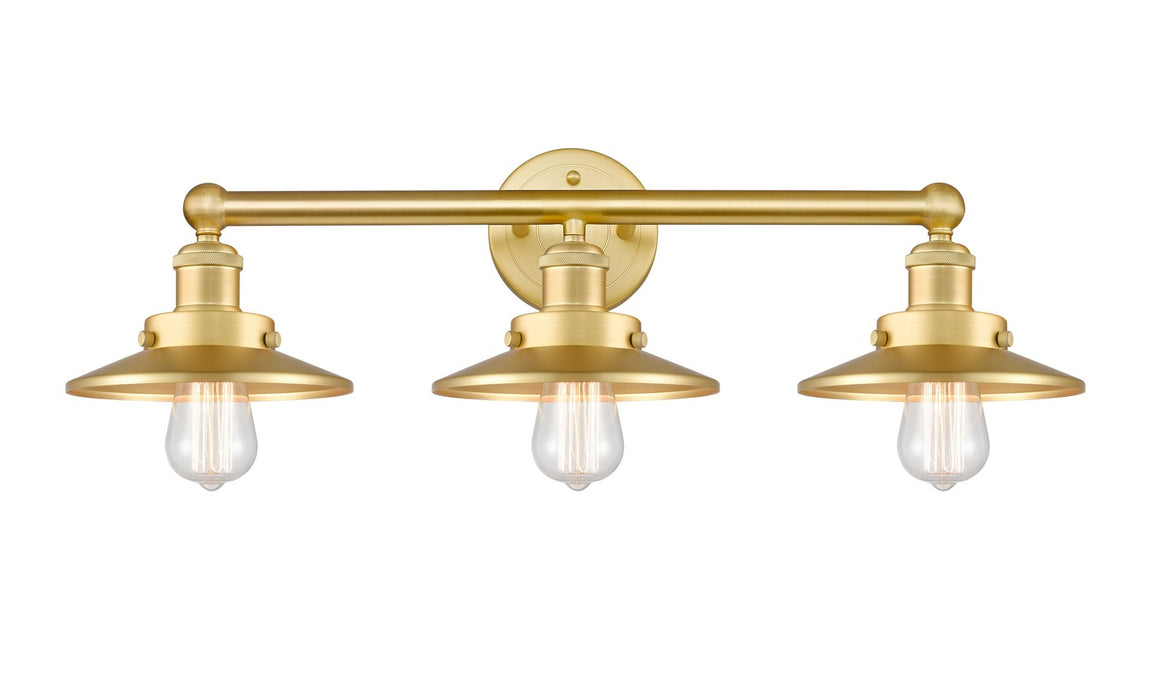 Innovations - 616-3W-SG-M4-SG - Three Light Bath Vanity - Downtown Urban - Satin Gold