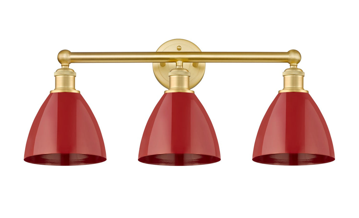 Innovations - 616-3W-SG-MBD-75-RD - Three Light Bath Vanity - Edison - Satin Gold