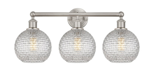Edison Three Light Bath Vanity Satin Nickel