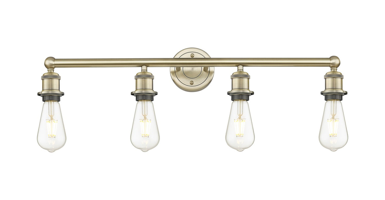 Innovations - 616-4W-AB - Four Light Bath Vanity - Downtown Urban - Antique Brass