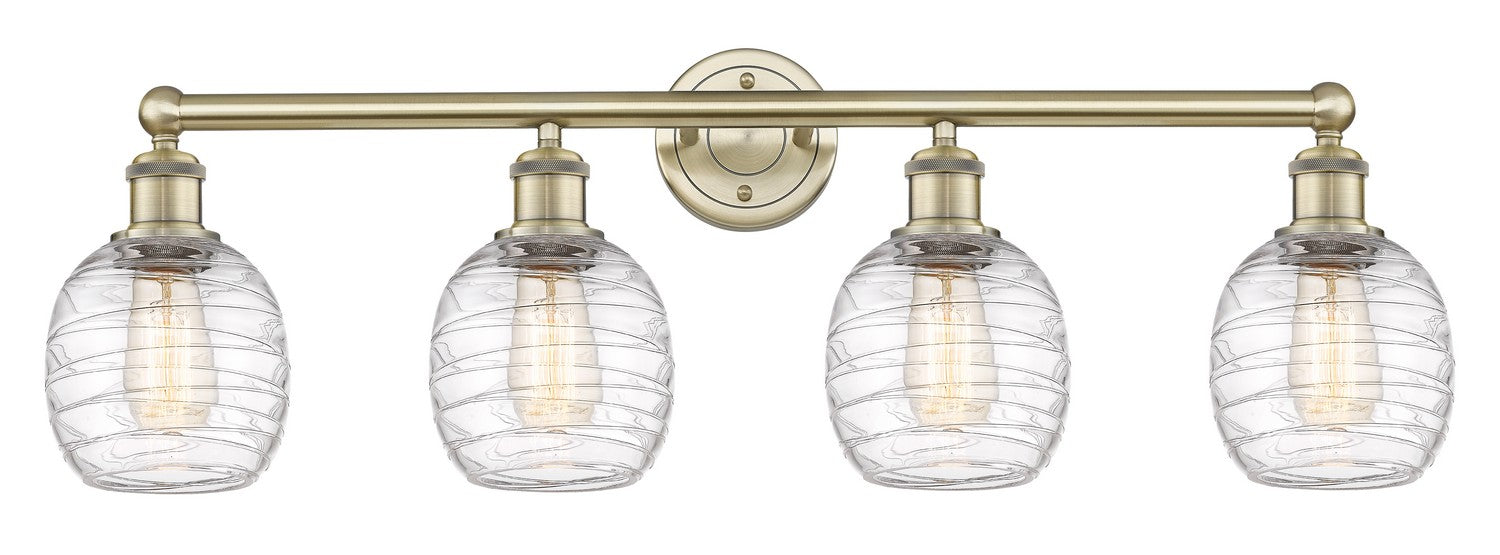 Innovations - 616-4W-AB-G1013 - Four Light Bath Vanity - Edison - Antique Brass