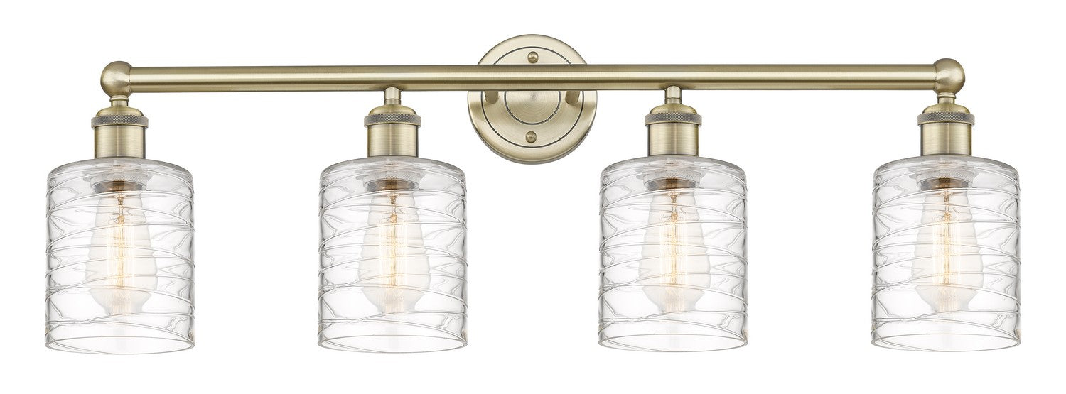 Innovations - 616-4W-AB-G1113 - Four Light Bath Vanity - Edison - Antique Brass