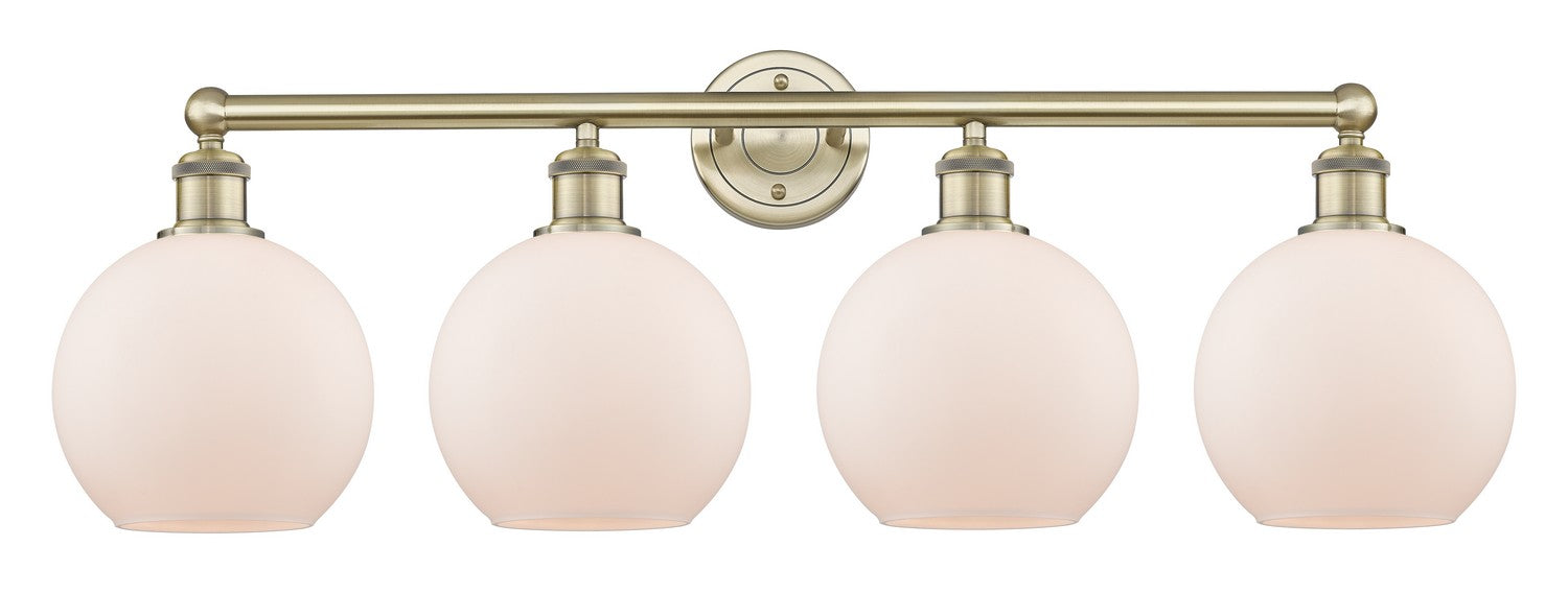 Innovations - 616-4W-AB-G121-8 - Four Light Bath Vanity - Downtown Urban - Antique Brass