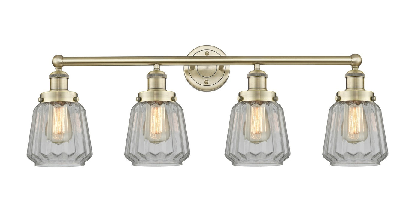 Innovations - 616-4W-AB-G142 - Four Light Bath Vanity - Edison - Antique Brass