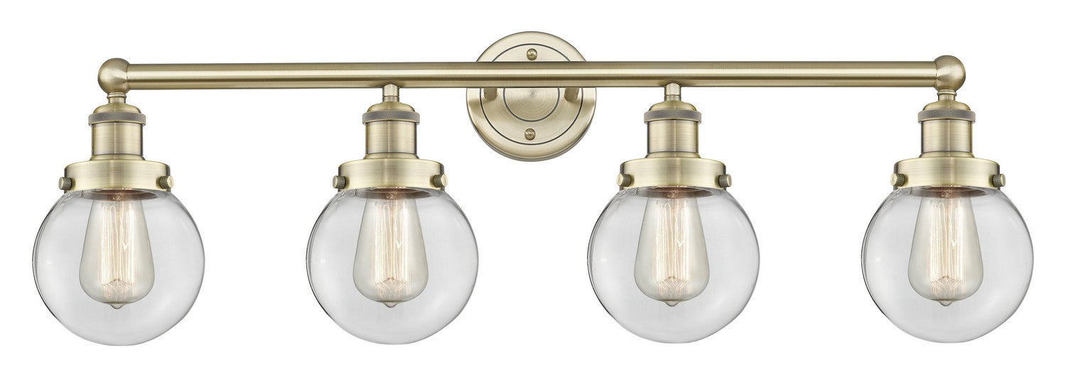 Innovations - 616-4W-AB-G202-6 - Four Light Bath Vanity - Edison - Antique Brass