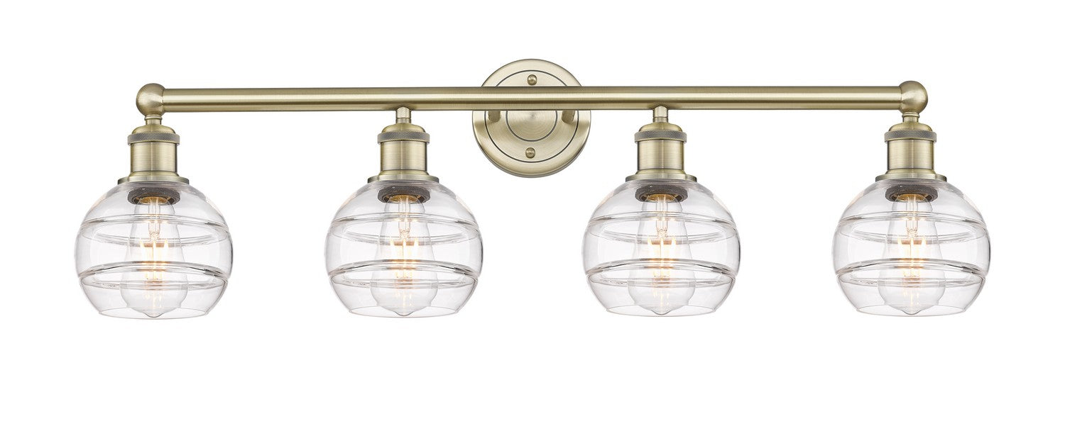 Innovations - 616-4W-AB-G556-6CL - Four Light Bath Vanity - Edison - Antique Brass