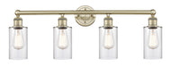 Innovations - 616-4W-AB-G802 - Four Light Bath Vanity - Edison - Antique Brass