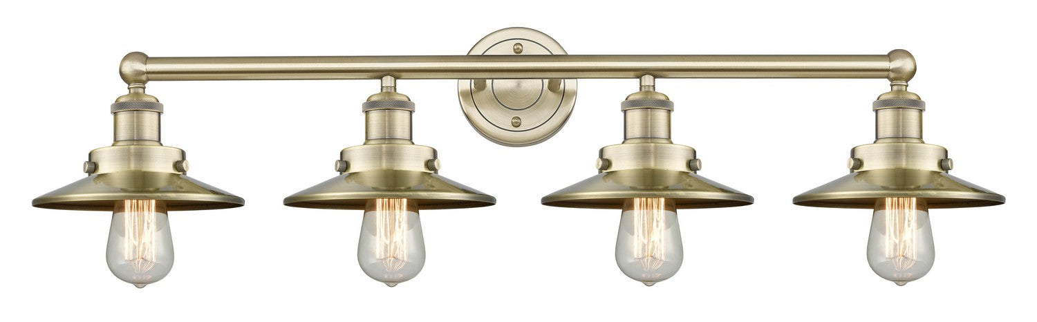 Innovations - 616-4W-AB-M4-AB - Four Light Bath Vanity - Downtown Urban - Antique Brass