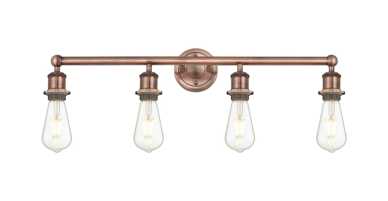 Innovations - 616-4W-AC - Four Light Bath Vanity - Downtown Urban - Antique Copper