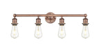 Innovations - 616-4W-AC - Four Light Bath Vanity - Downtown Urban - Antique Copper