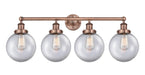 Innovations - 616-4W-AC-G202-8 - Four Light Bath Vanity - Edison - Antique Copper