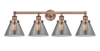 Innovations - 616-4W-AC-G43 - Four Light Bath Vanity - Edison - Antique Copper