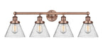 Innovations - 616-4W-AC-G44 - Four Light Bath Vanity - Edison - Antique Copper