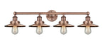 Innovations - 616-4W-AC-M3-AC - Four Light Bath Vanity - Downtown Urban - Antique Copper