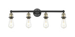 Innovations - 616-4W-BAB - Four Light Bath Vanity - Downtown Urban - Black Antique Brass