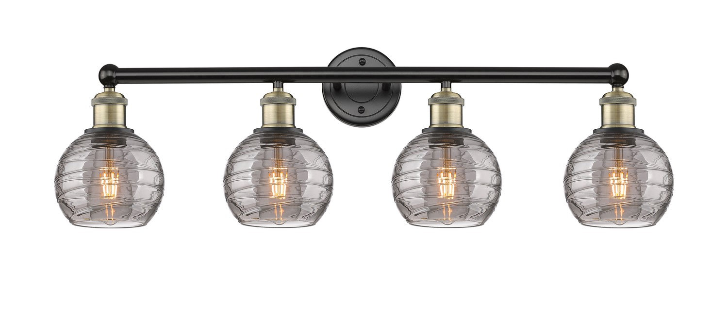 Innovations - 616-4W-BAB-G1213-6SM - Four Light Bath Vanity - Edison - Black Antique Brass