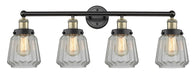 Innovations - 616-4W-BAB-G142 - Four Light Bath Vanity - Edison - Black Antique Brass