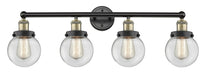 Innovations - 616-4W-BAB-G202-6 - Four Light Bath Vanity - Edison - Black Antique Brass