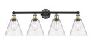 Innovations - 616-4W-BAB-GBC-84 - Four Light Bath Vanity - Downtown Urban - Black Antique Brass