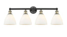 Innovations - 616-4W-BAB-GBD-751 - Four Light Bath Vanity - Edison - Black Antique Brass