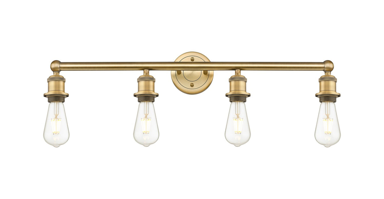 Innovations - 616-4W-BB - Four Light Bath Vanity - Downtown Urban - Brushed Brass