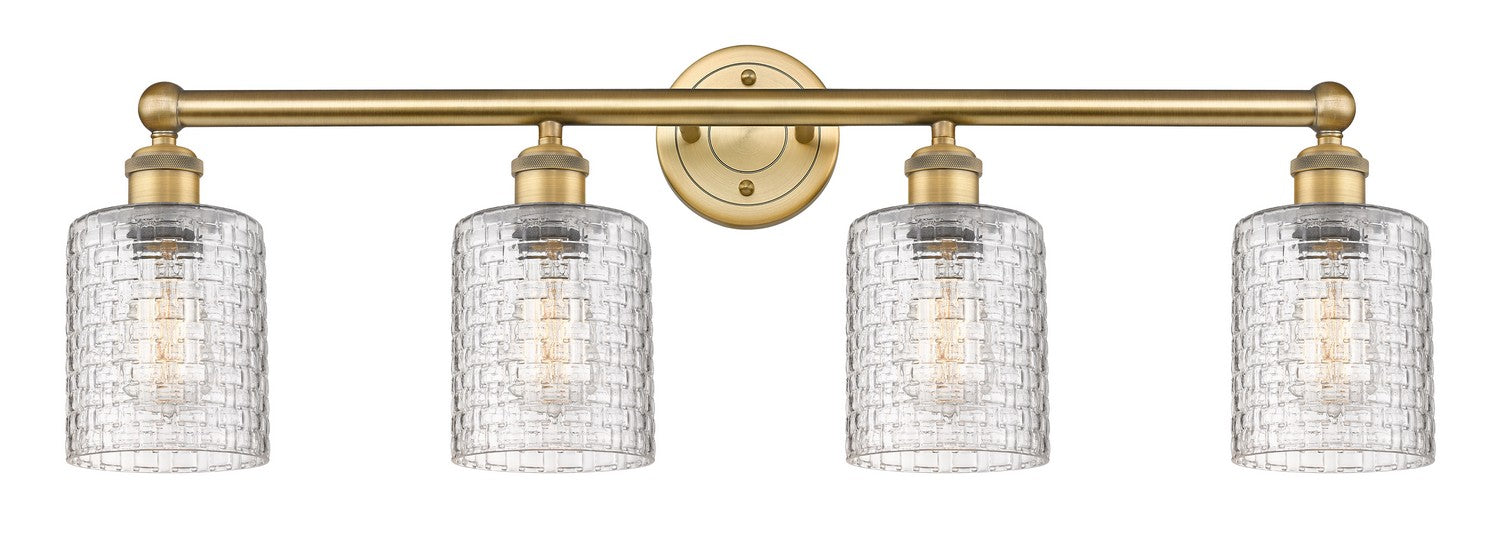 Innovations - 616-4W-BB-G112C-5CL - Four Light Bath Vanity - Edison - Brushed Brass