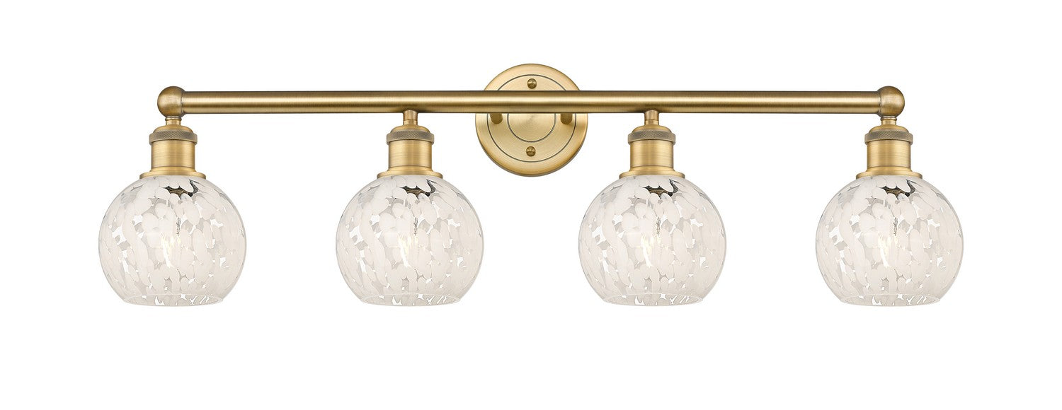 Innovations - 616-4W-BB-G1216-6WM - LED Bath Vanity - Edison - Brushed Brass