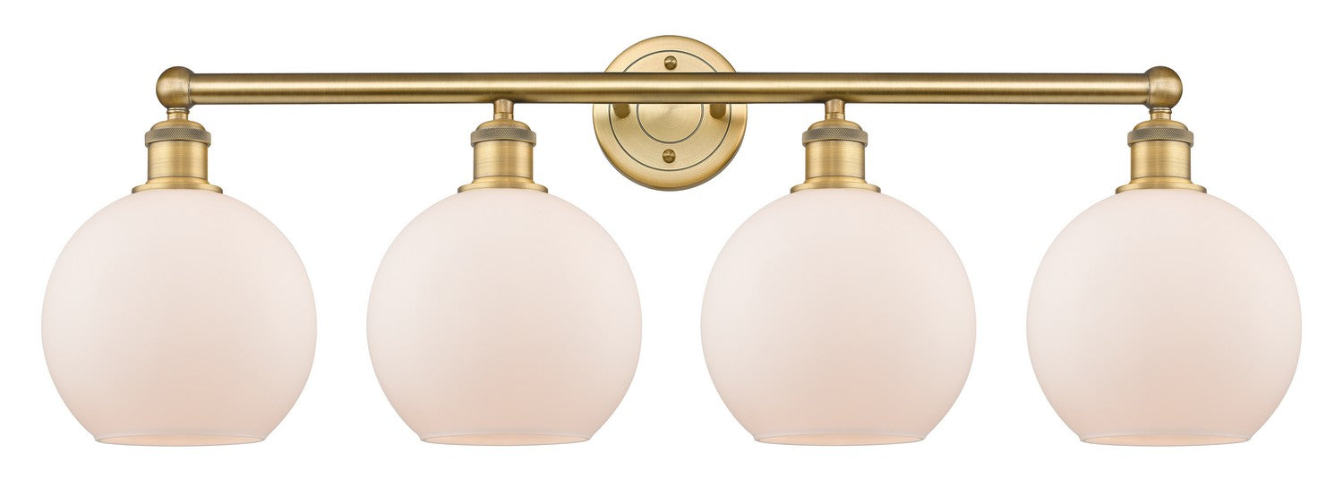 Innovations - 616-4W-BB-G121-8 - Four Light Bath Vanity - Downtown Urban - Brushed Brass