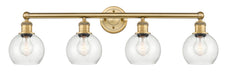 Innovations - 616-4W-BB-G124-6 - Four Light Bath Vanity - Edison - Brushed Brass