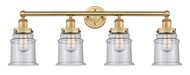 Innovations - 616-4W-BB-G184 - Four Light Bath Vanity - Edison - Brushed Brass